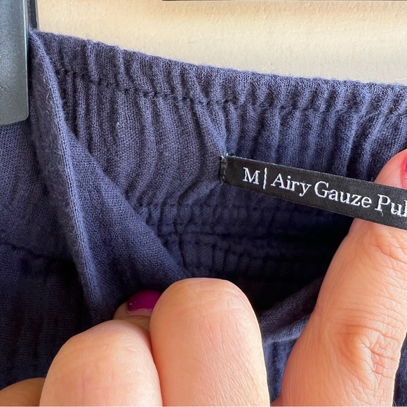 Talbots Airy Gauze Pull-On Shorts 5" - Size M - Casual Summer Preppy Beach - Picture 3 of 7